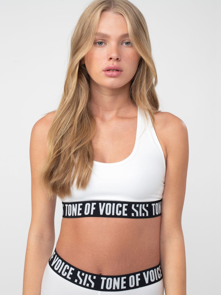 חזיית אימון בשילוב גומי מודפס