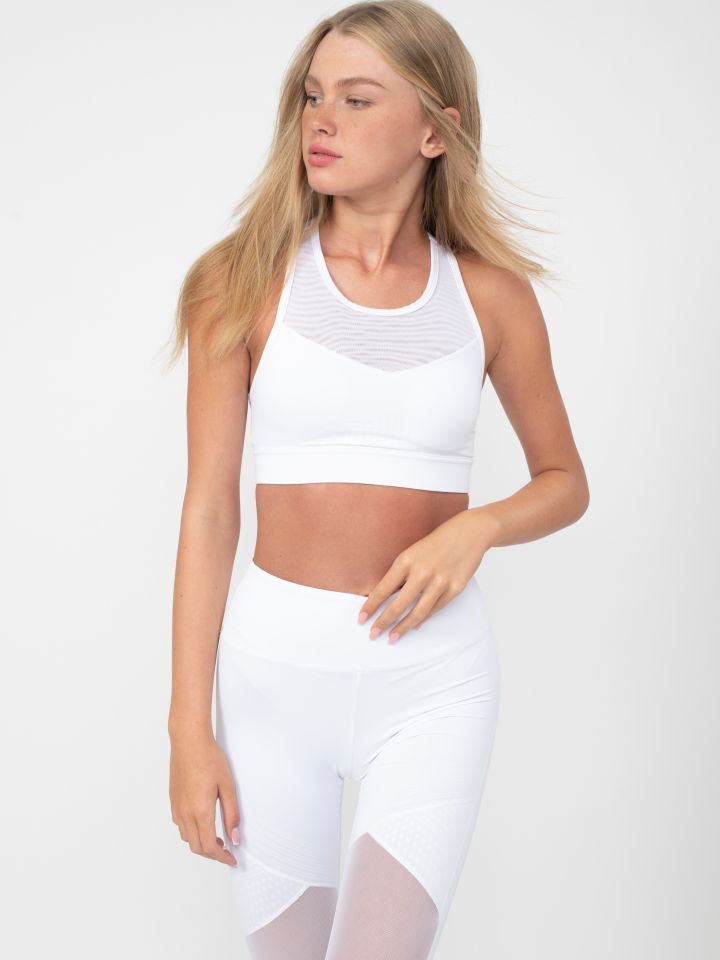 חזיית  אימון בשילוב כתפיות רשת