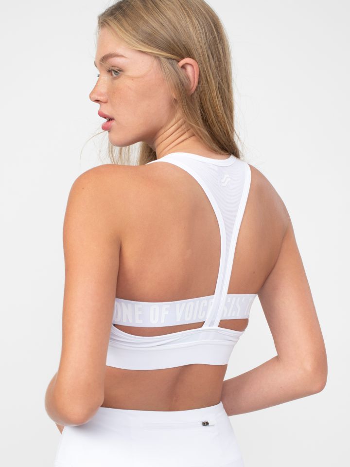 חזיית  אימון בשילוב כתפיות רשת