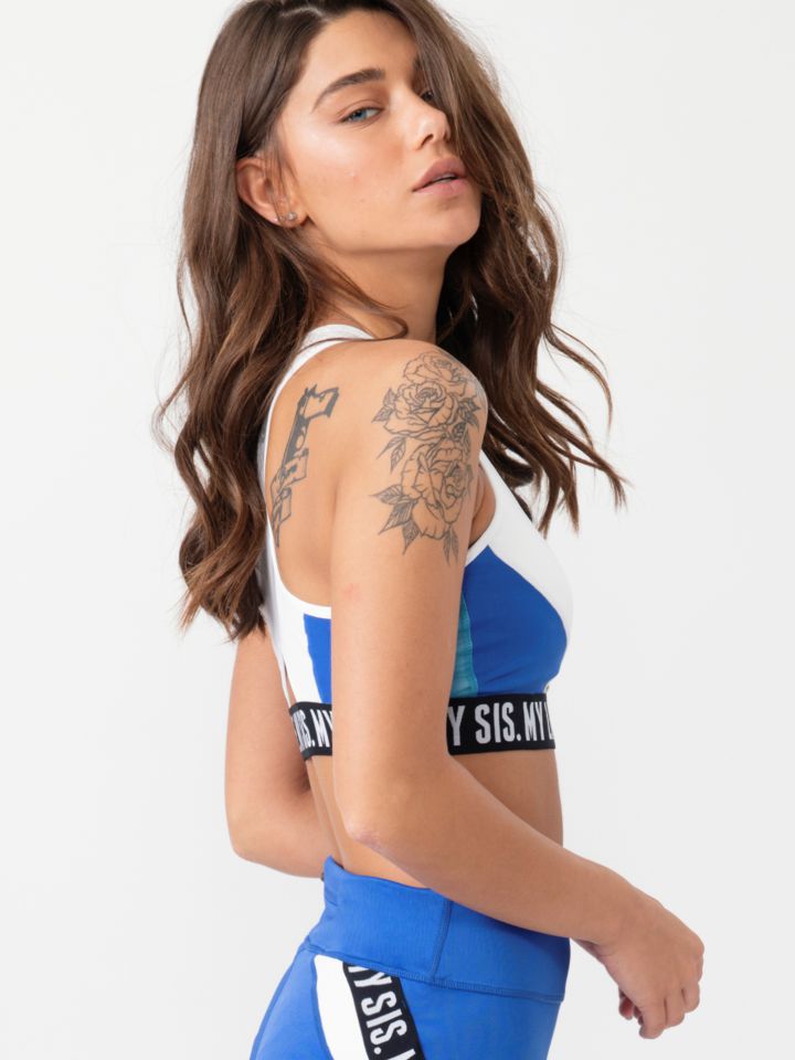 חזיית אימון בשילוב גומי מודפס