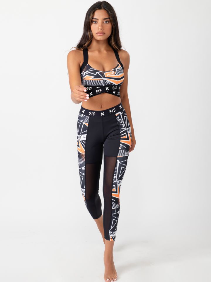 חזיית אימון עם  דפוס צבעוני