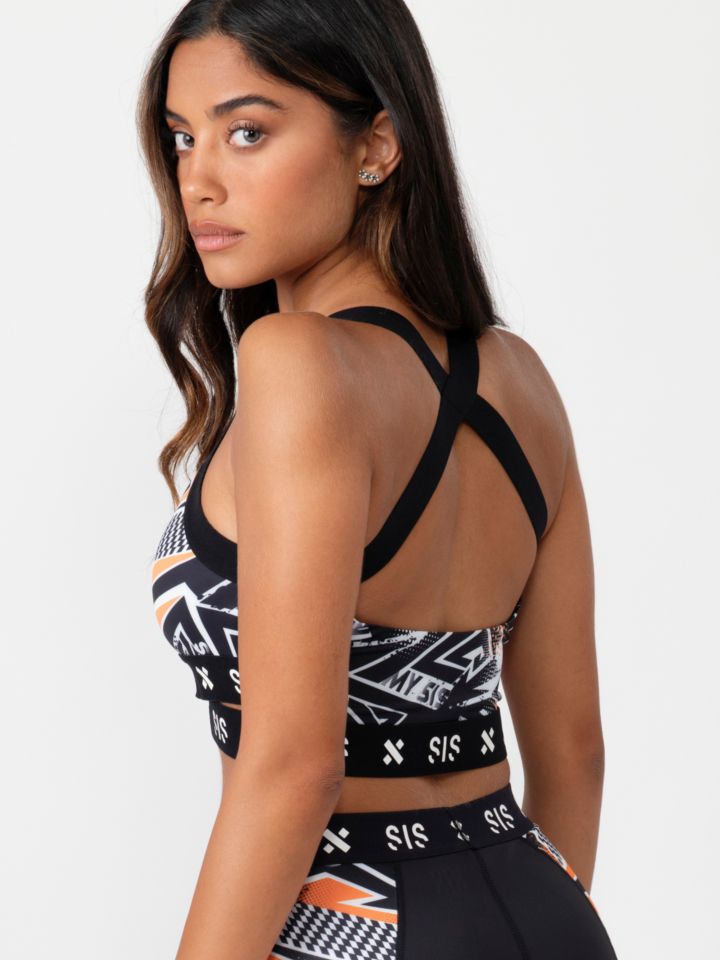 חזיית אימון עם  דפוס צבעוני