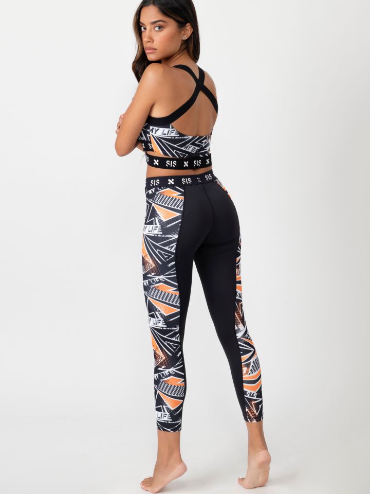 חזיית אימון עם  דפוס צבעוני