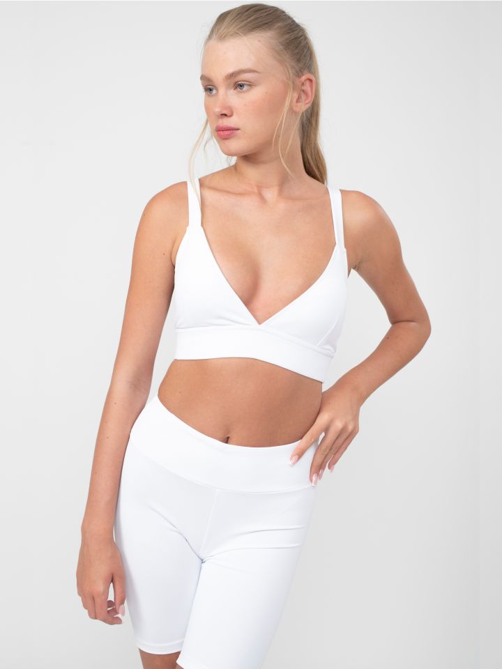 חזיית אימון עם כתפיות אלכסון בגב