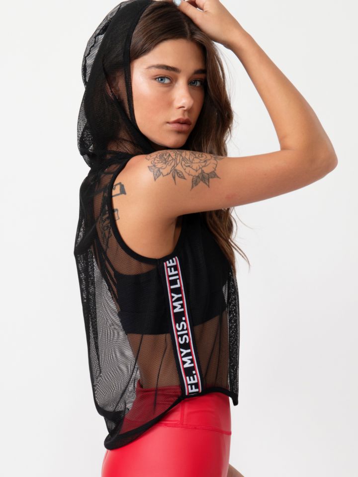 גופיית רשת עם גומי מודפס