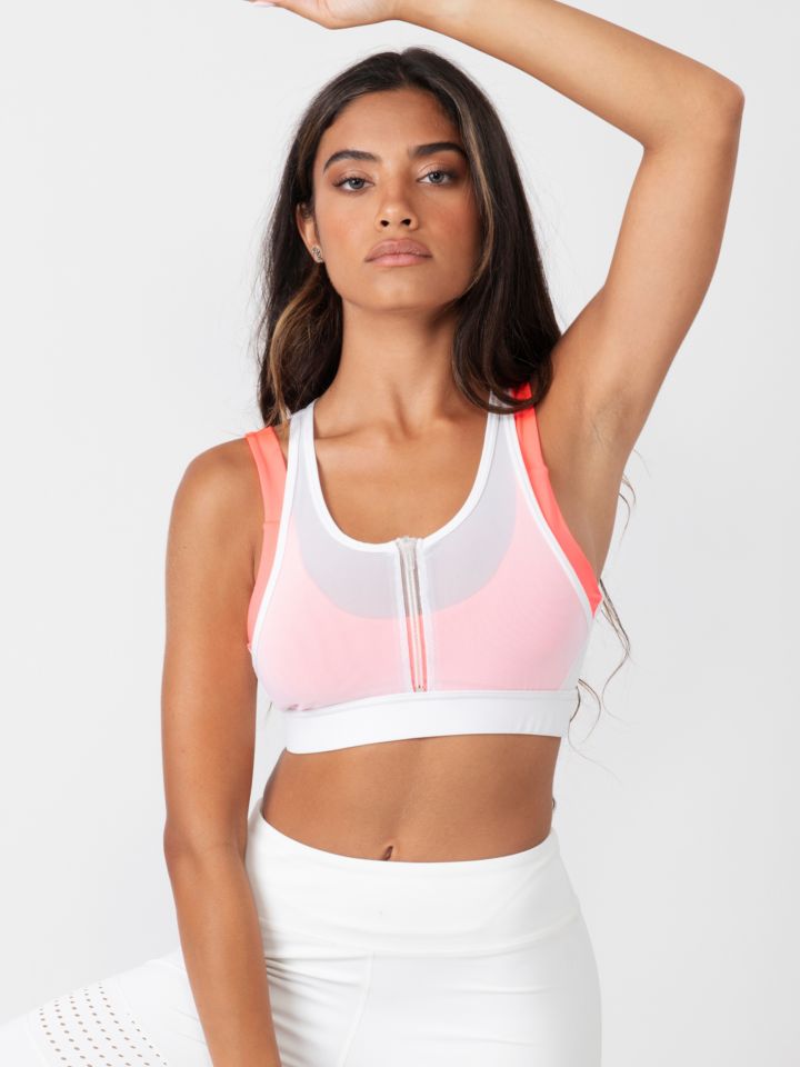 חזיית  אימון בשילוב רוכסן