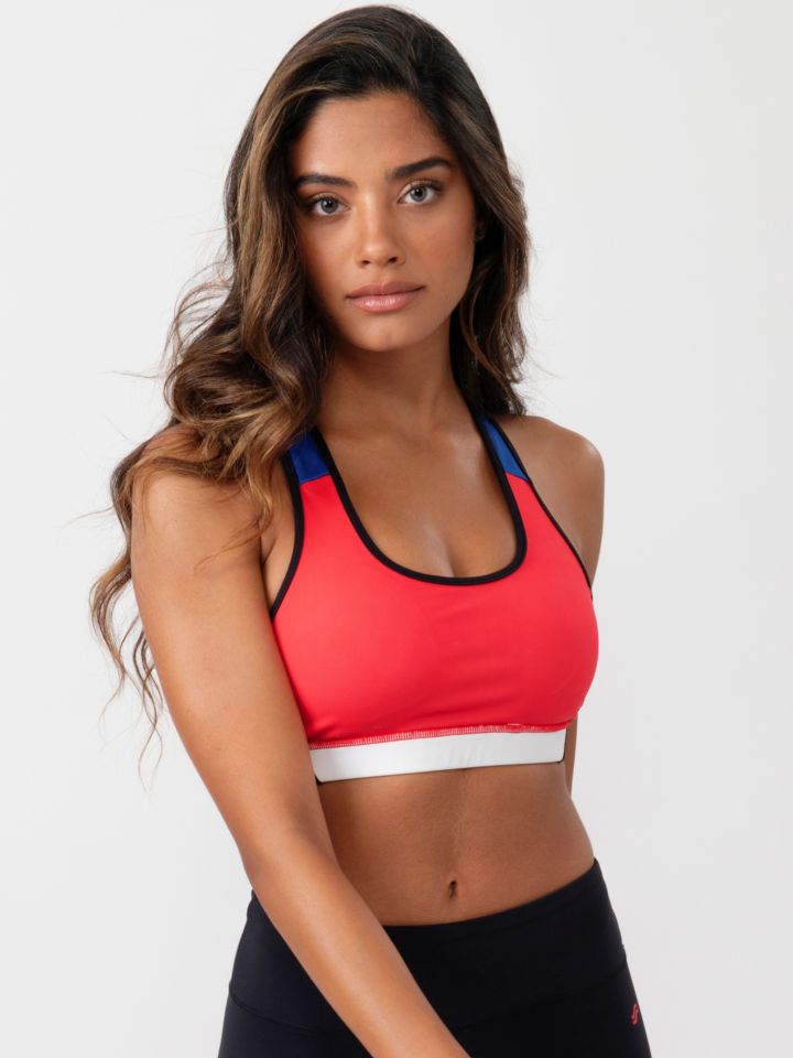 חזיית אימון  בשילוב רצועות מודפסות