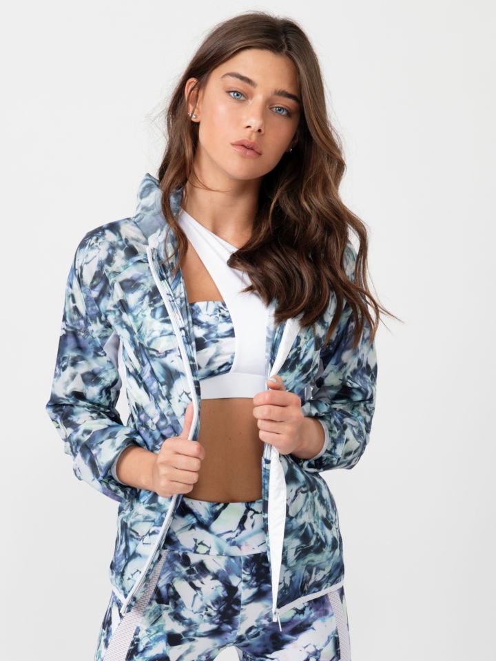 ג`קט ניילון מודפס