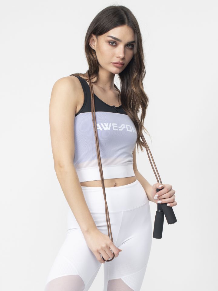 חזיית אימון עם הדפס כיתוב