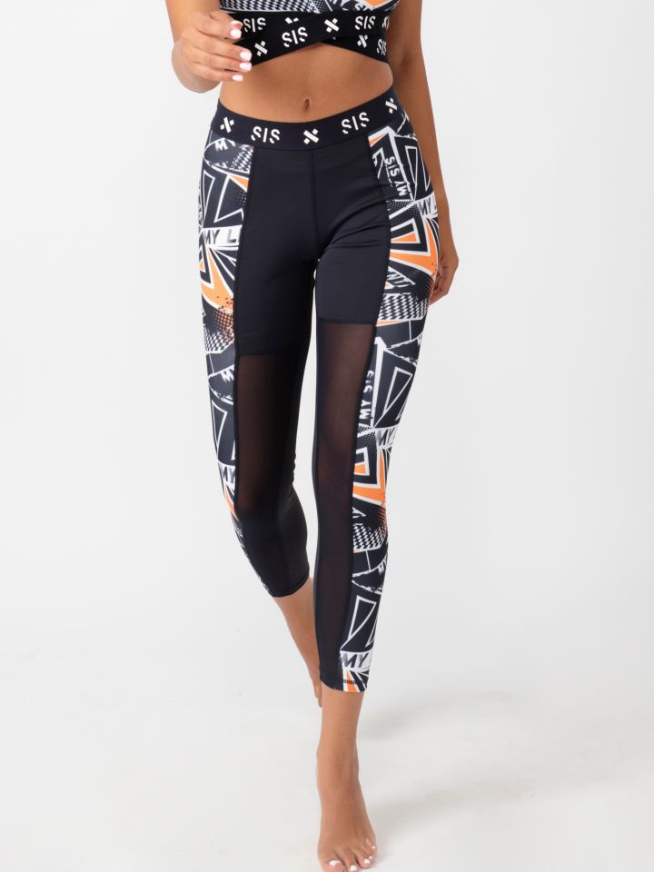 טייץ בשילוב הדפס כיתוב